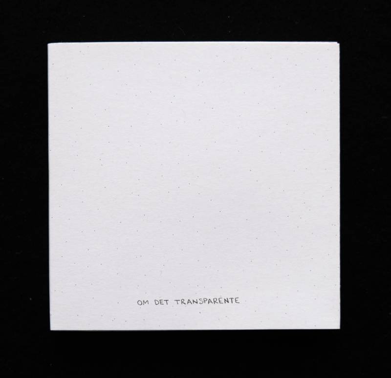 Kurt Johannessen - OM DET TRANSPARENTE